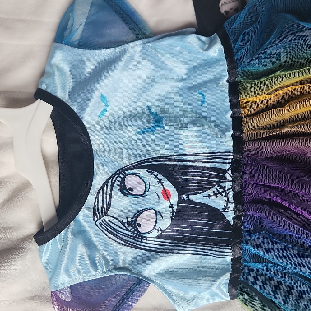 Disney, Nightmare Before Christmas Sally, Youth Halloween Colorful Nightgown - Picture 4 of 8